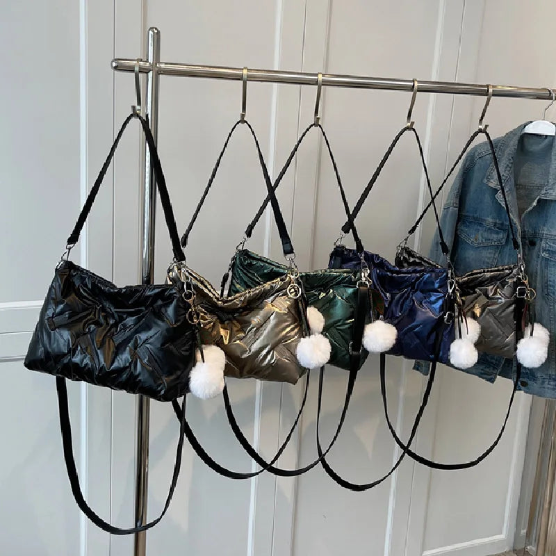 Winter Crossbody Bag for Women Casual Shopping Handbag