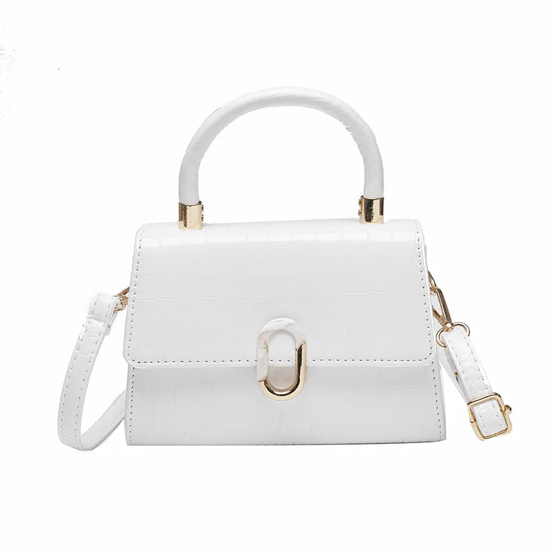 Women's Crocodile Pattern Shoulder Bag - All-match Portable Small Square Bag
