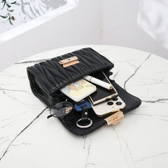 Women's Pink Leather Crossbody Shoulder Bag