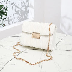 Women's Pink Leather Crossbody Shoulder Bag