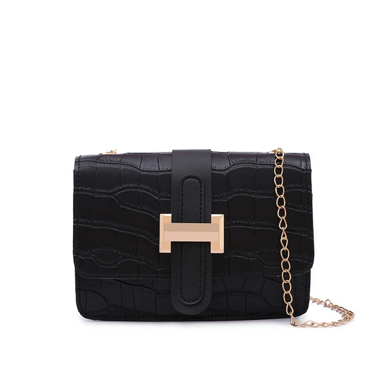 Crocodile Pattern PU Leather Women's Shoulder Messenger Bag