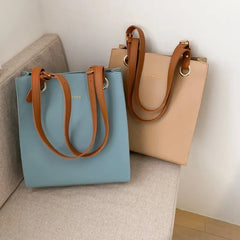 Women's Large Capacity Single Shoulder Bag PU Leather Tote
