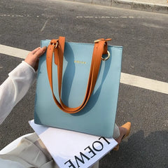 Women's Large Capacity Single Shoulder Bag PU Leather Tote