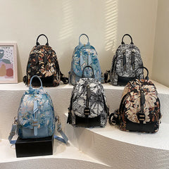 Flower Pattern School Backpack for Girls