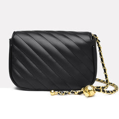 Leather Crossbody Chain Bag for Women
