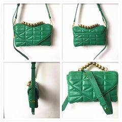 Soft Leather Chain Crossbody Bags for Women