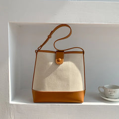 Canvas Patchwork Handbag Autumn Shoulder Bag