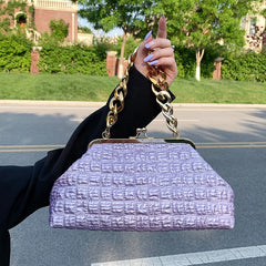 Thick Chain Crossbody Bag Women's Evening Clutch Handbag