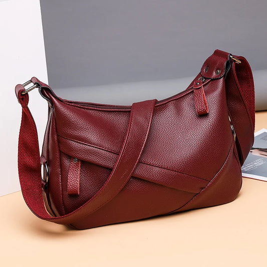 Crossbody Bags High Capacity Solid Shoulder Bags Soft Messenger Totes