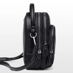 High Capacity Leather Mobile Phone Bag Women Crossbody Bags