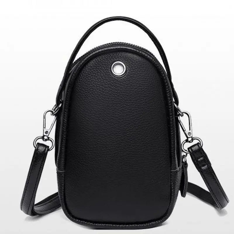 High Capacity Leather Mobile Phone Bag Women Crossbody Bags