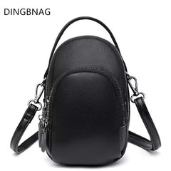 High Capacity Leather Mobile Phone Bag Women Crossbody Bags