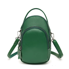 High Capacity Leather Mobile Phone Bag Women Crossbody Bags