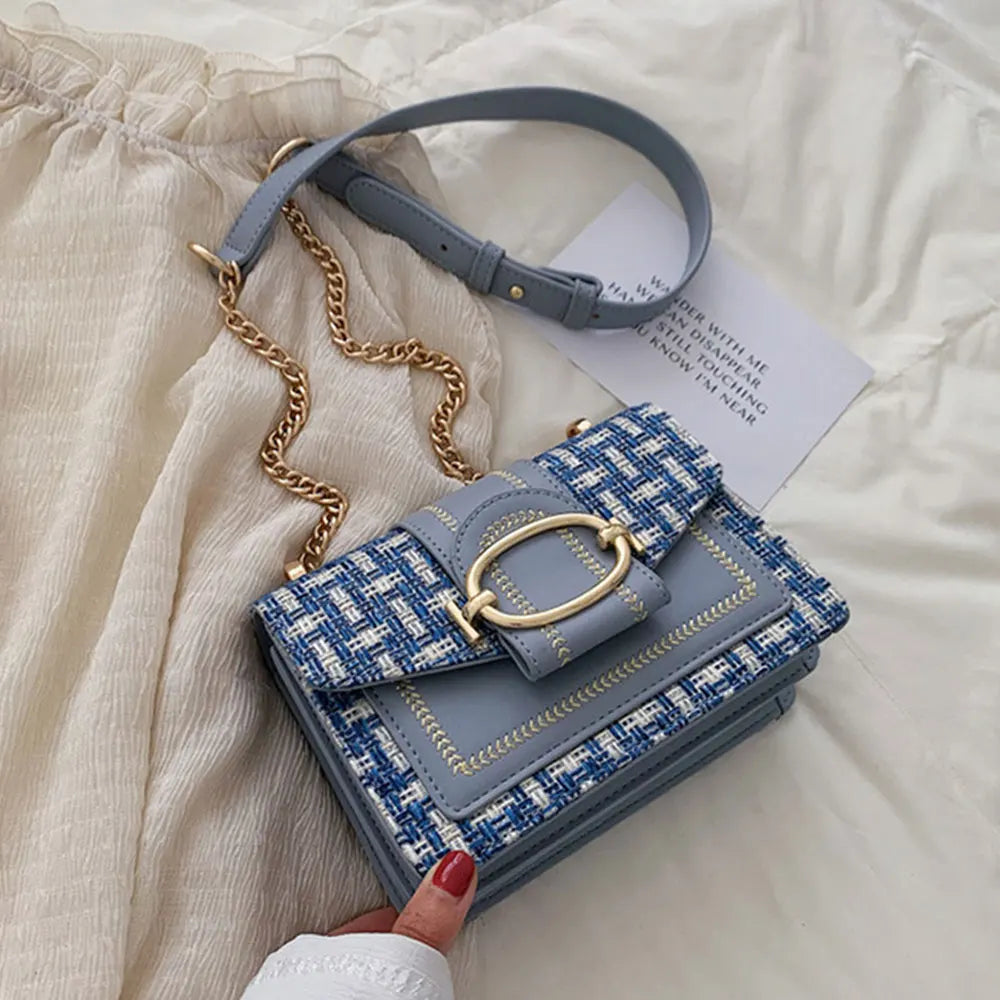 Women's Chain Small Square Bag Crossbody Clutches Handbags