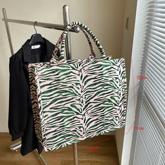 Jacquard Embroidery Top Handle Shoulder Tote Bag for Women