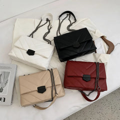 High-quality One-shoulder Messenger Bag with Chain Strap