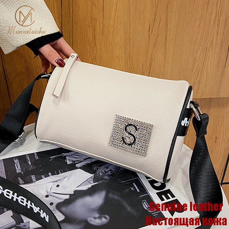 Leather Women Shoulder Bags High Lady Handbag