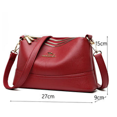 Women's Leather Crossbody Shoulder Handbag