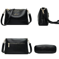 Women's Leather Crossbody Shoulder Handbag
