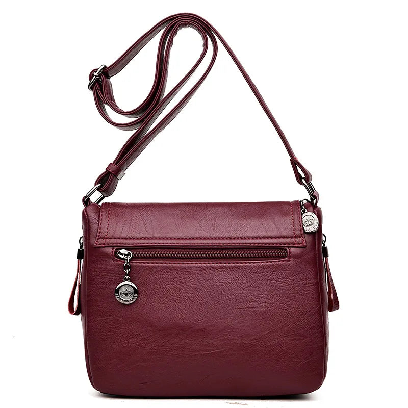 Soft Leather Handbag Casual Shoulder Bags for Women