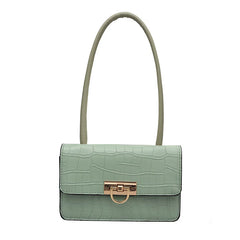 Retro Messenger Bag Solid Square Shoulder Bag for Ladies