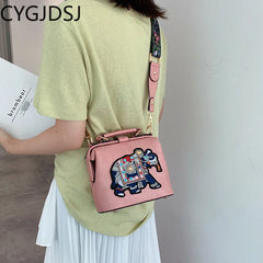 Women's Crossbody Shoulder Bag with Tassel Accent