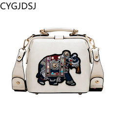 Women's Crossbody Shoulder Bag with Tassel Accent