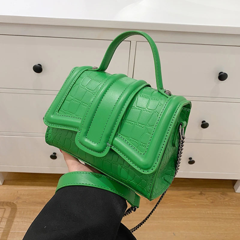Crocodile Print PU Leather Women's Shoulder Tote Bag