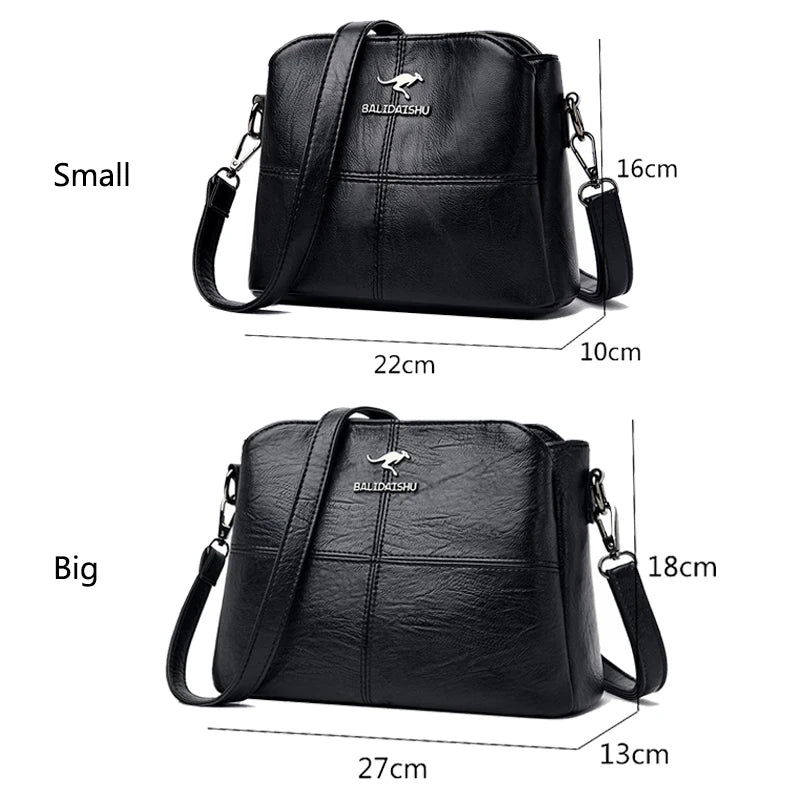 Small Leather Crossbody Bag for Women Shoulder Bag Tote Handbag