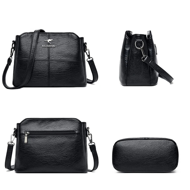 Small Leather Crossbody Bag for Women Shoulder Bag Tote Handbag
