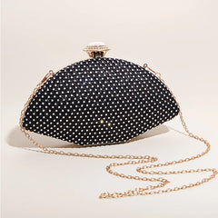 Plaid Diamond Clutch Purse Evening Bag Chain Shoulder Bags