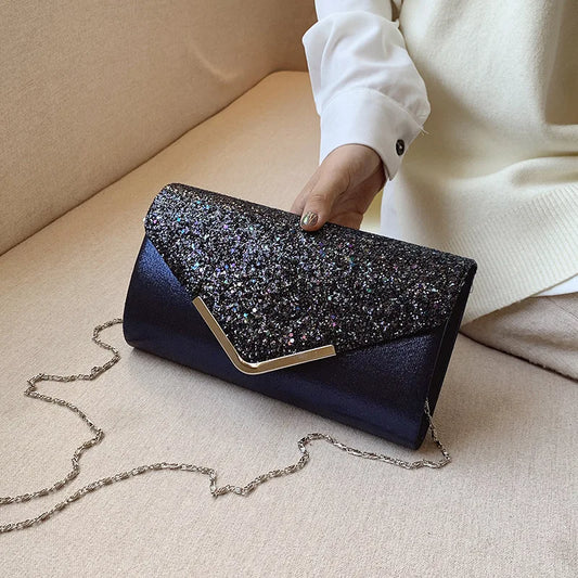 Sequins Patchwork Crossbody Bag for Women
