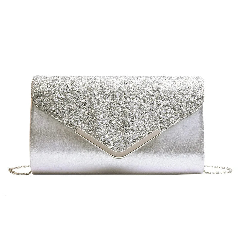 Sequins Patchwork Crossbody Bag for Women