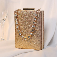 Crystal Rhinestone Handbag Top Handle Shoulder Bag Women's Crossbody Mini Purse