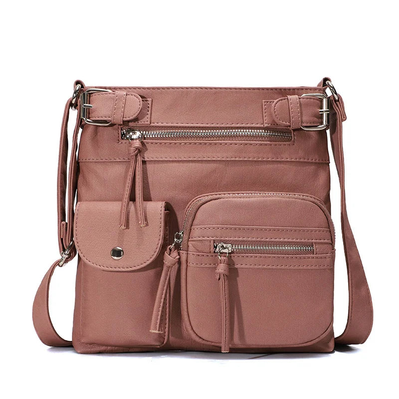 Women's Waterproof PU Leather Shoulder Bag