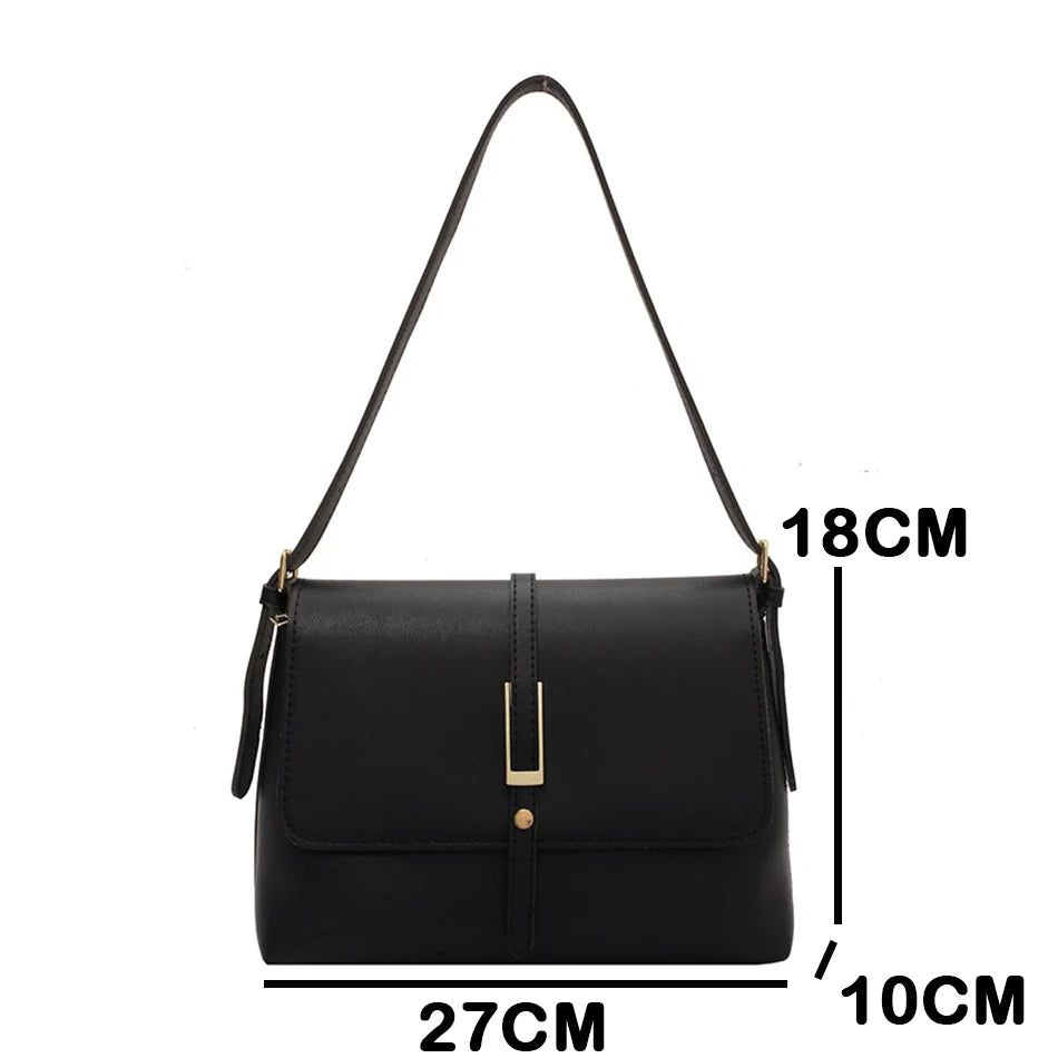 High Leather Crossbody Messenger Bag for Women Shoulder