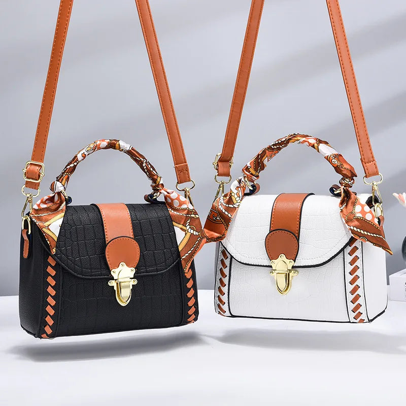 Women's Leather Crossbody Messenger Bag