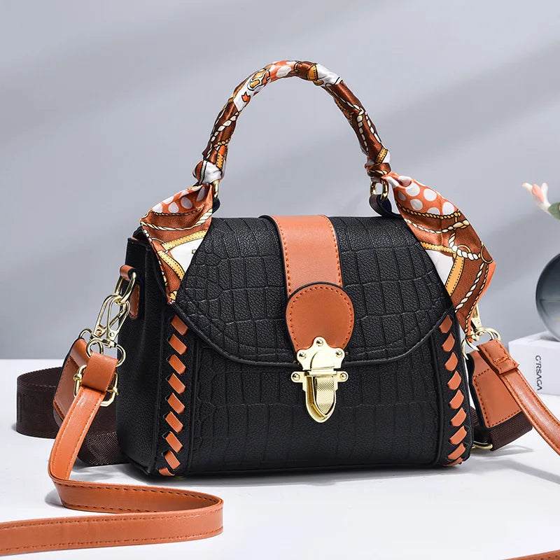 Women's Leather Crossbody Messenger Bag