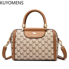 Women Leather Handbag Crossbody Shoulder Tote Boston Bag