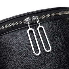 Round Crossbody Bag PU Leather Shoulder Bag for Women