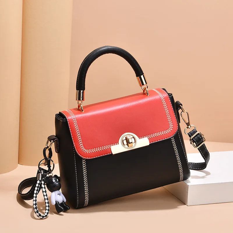 Women's Crossbody Messenger Bag Small Shoulder Handbag with Flap