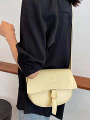 Pu Leather Women's Crossbody Bag Solid Casual Shoulder