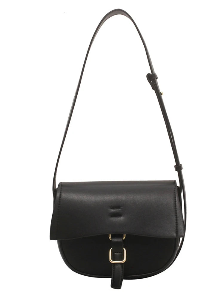 Pu Leather Women's Crossbody Bag Solid Casual Shoulder