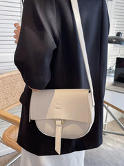 Pu Leather Women's Crossbody Bag Solid Casual Shoulder