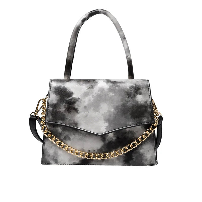 Rainbow Gradient Stylish Chain Shoulder Bag