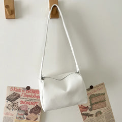 Leather Shoulder Bag - Fall Winter Multifunctional Ladies Messenger Ba