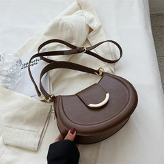 Vintage Small Armpit Bag Women's Clutch Purse in Khaki
