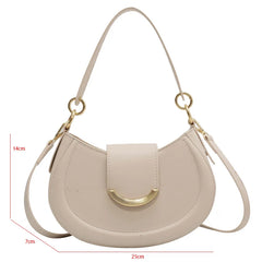 Vintage Small Armpit Bag Women's Clutch Purse in Khaki
