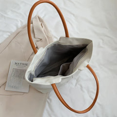 Large Capacity Shoulder Handbags Womens High PU Leather Women's Casual Diagonal