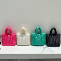 Nylon Shoulder Bag Warm Winter Lady Handbag